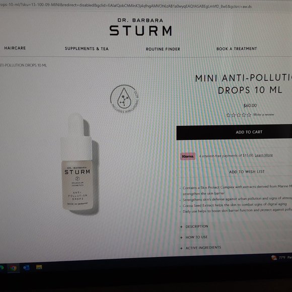 Dr. Barbara Sturm Anti Pollution Drops - made in Germany - 10 ml NEW - Picture 3 of 6